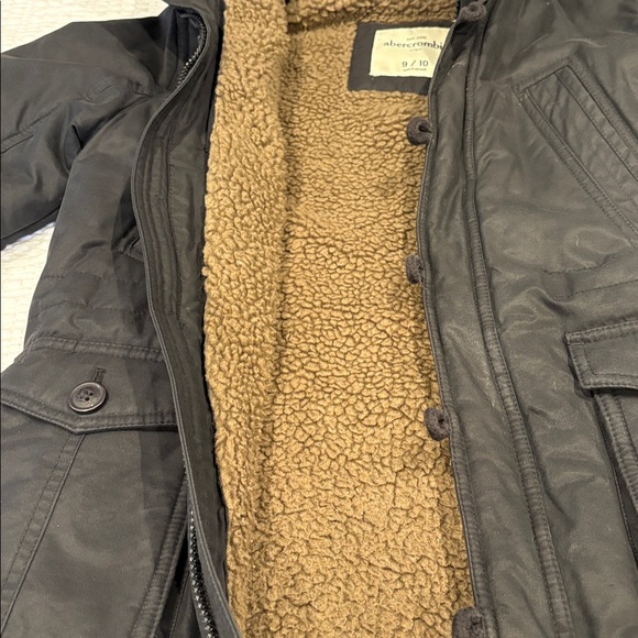 Abercrombie & Fitch Kids Black Jacket with Logo Patch - Picture 5 of 6